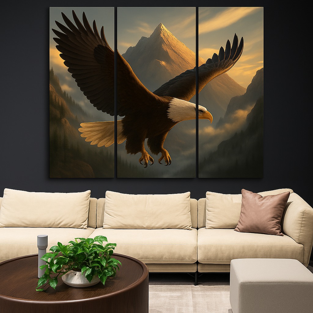 Eagle Mountain Canvas Wall Art (3 panel) 