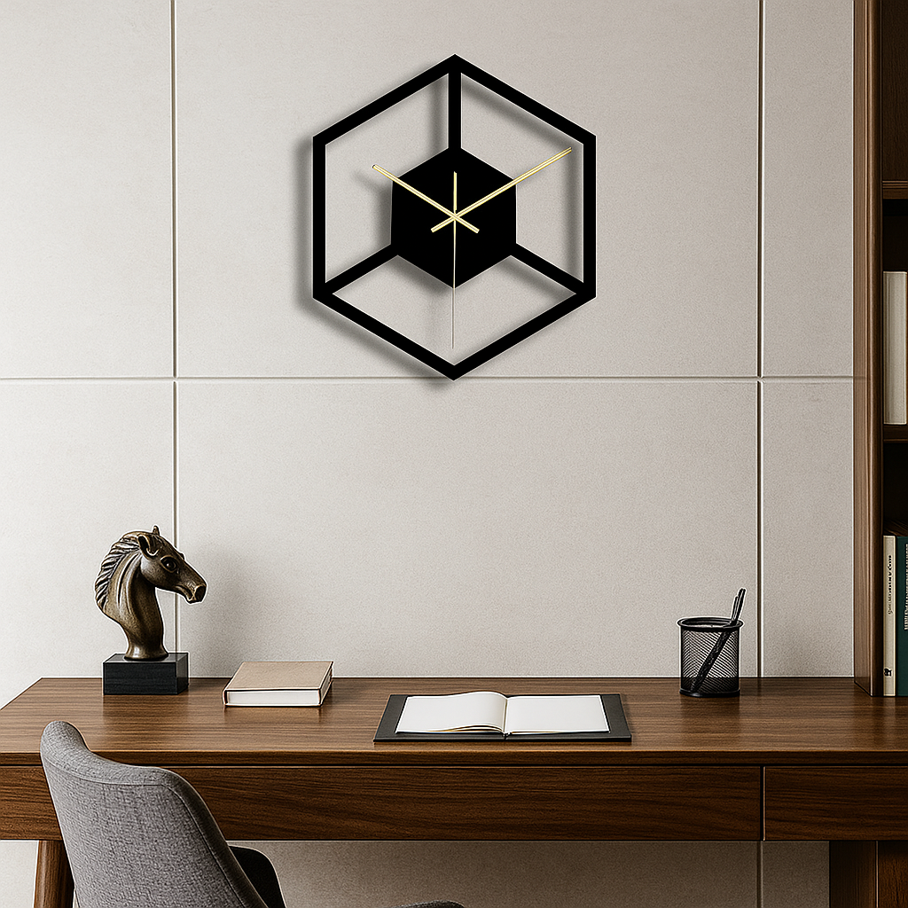 Geometric Wall Clock