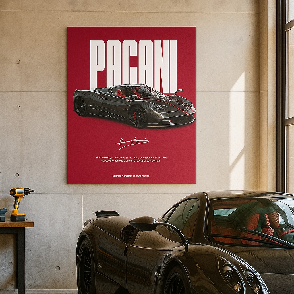 Pagani Automotive Poster Wall Art