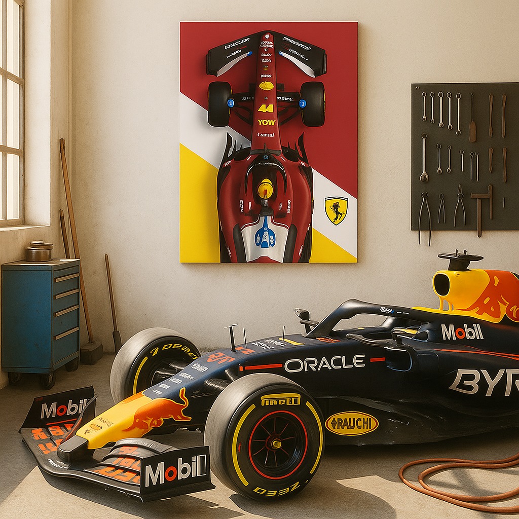 Red Bull Racing Formula 1 Car Poster Wall Art