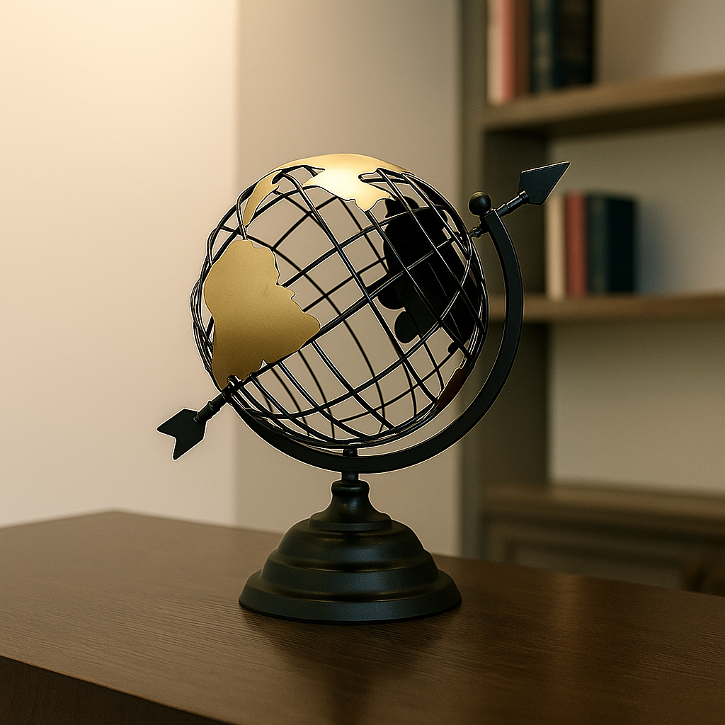 Decorative Metal Globe
