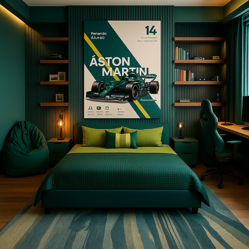 Aston Martin Racing Car Poster Wall Art