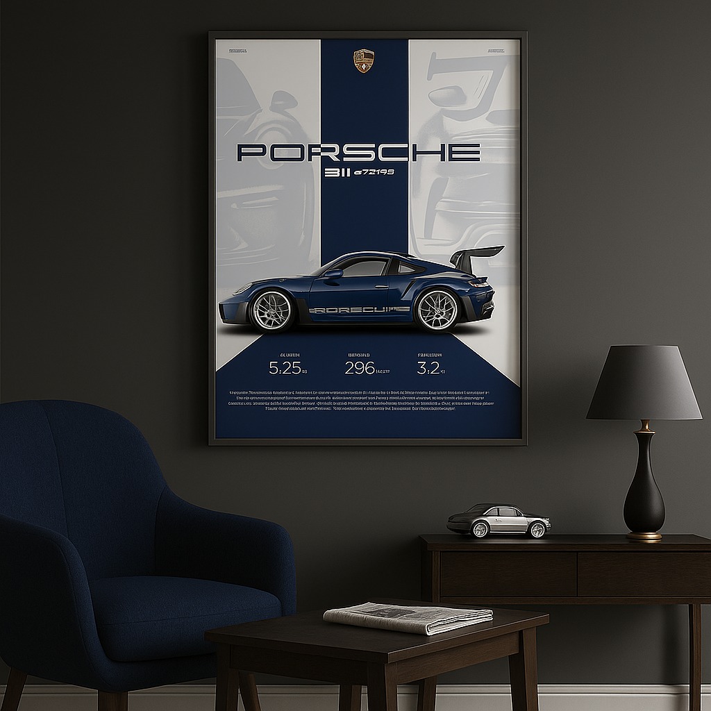 Porsche 911 Poster Wall Art