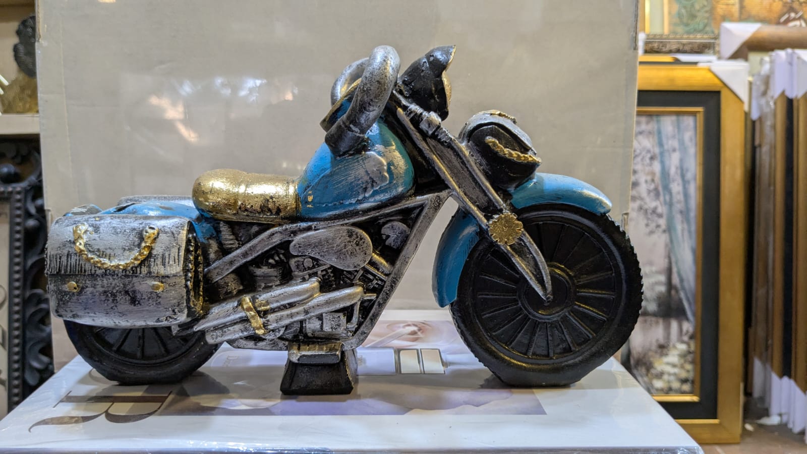 Vintage Motorcycle Decorative Figurine