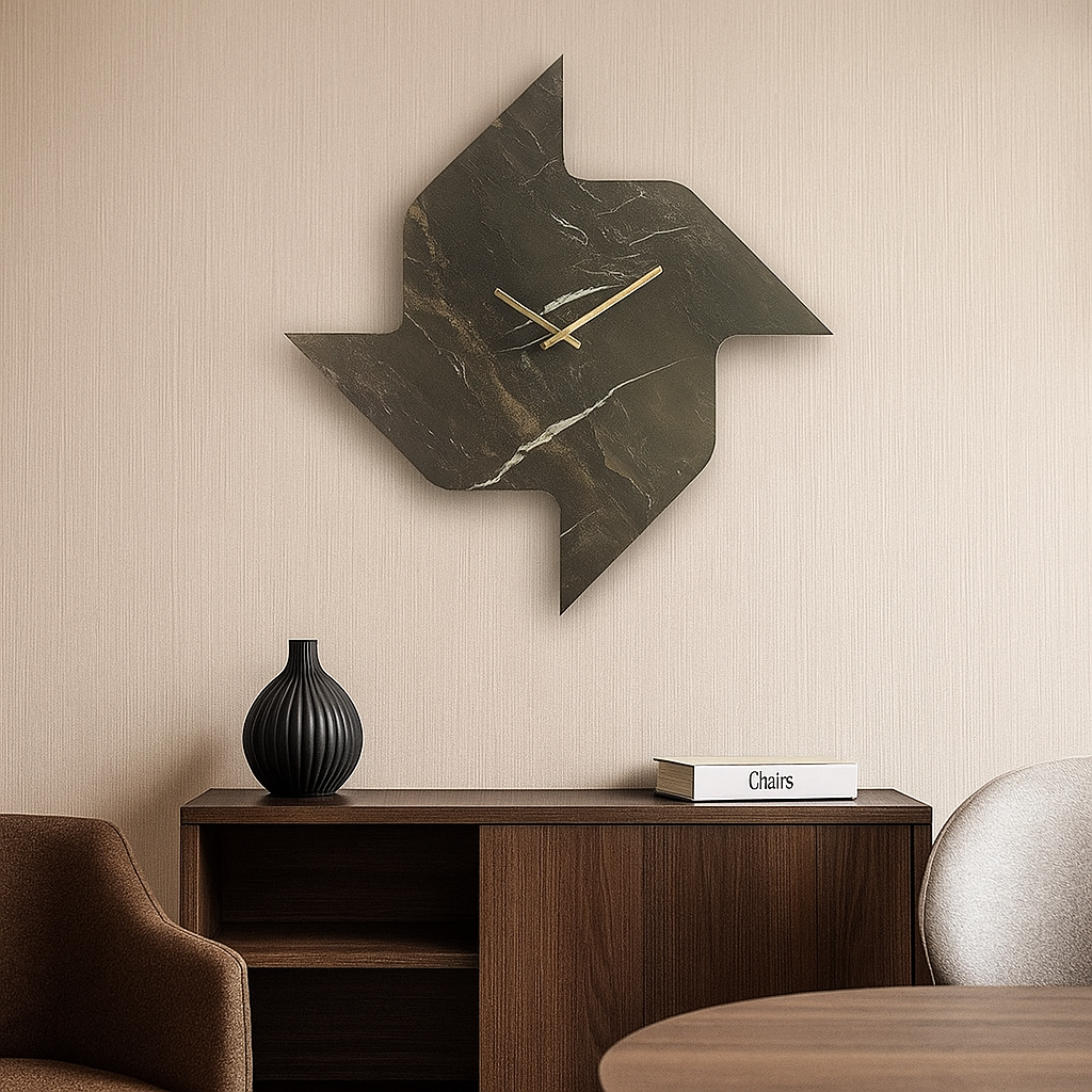Modern Geometric Wall Clock