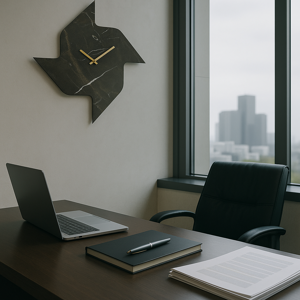 Modern Geometric Wall Clock