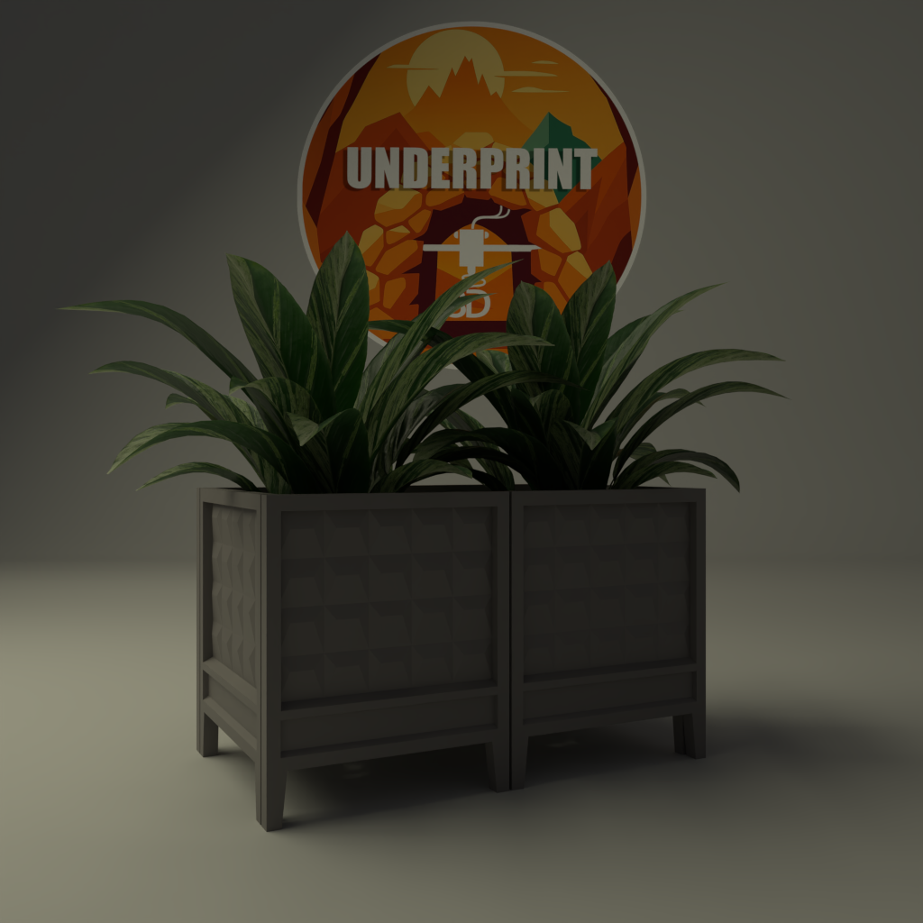 Cache-pots Carrés Style Japonais 2x1