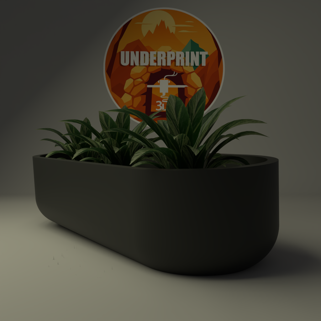 Jardinière Minimaliste Ovale Large