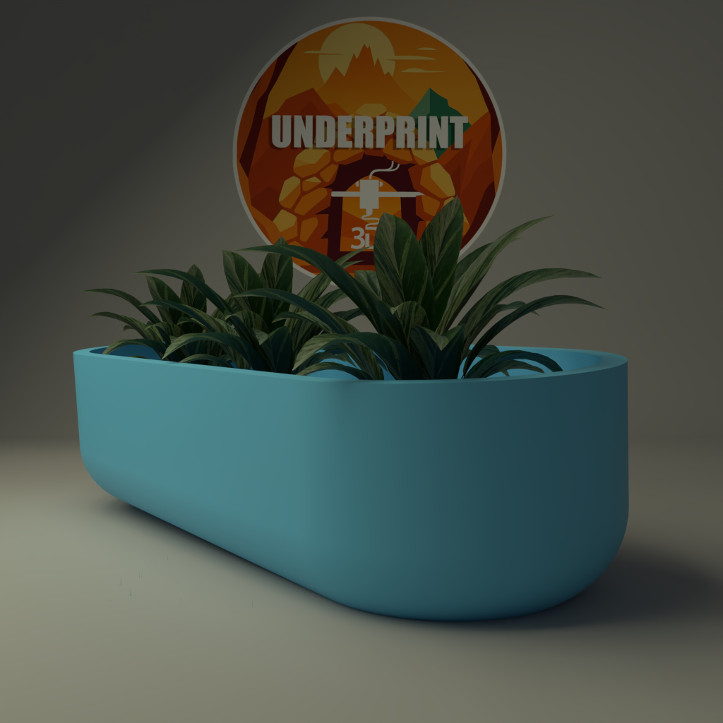 Jardinière Minimaliste Ovale Large