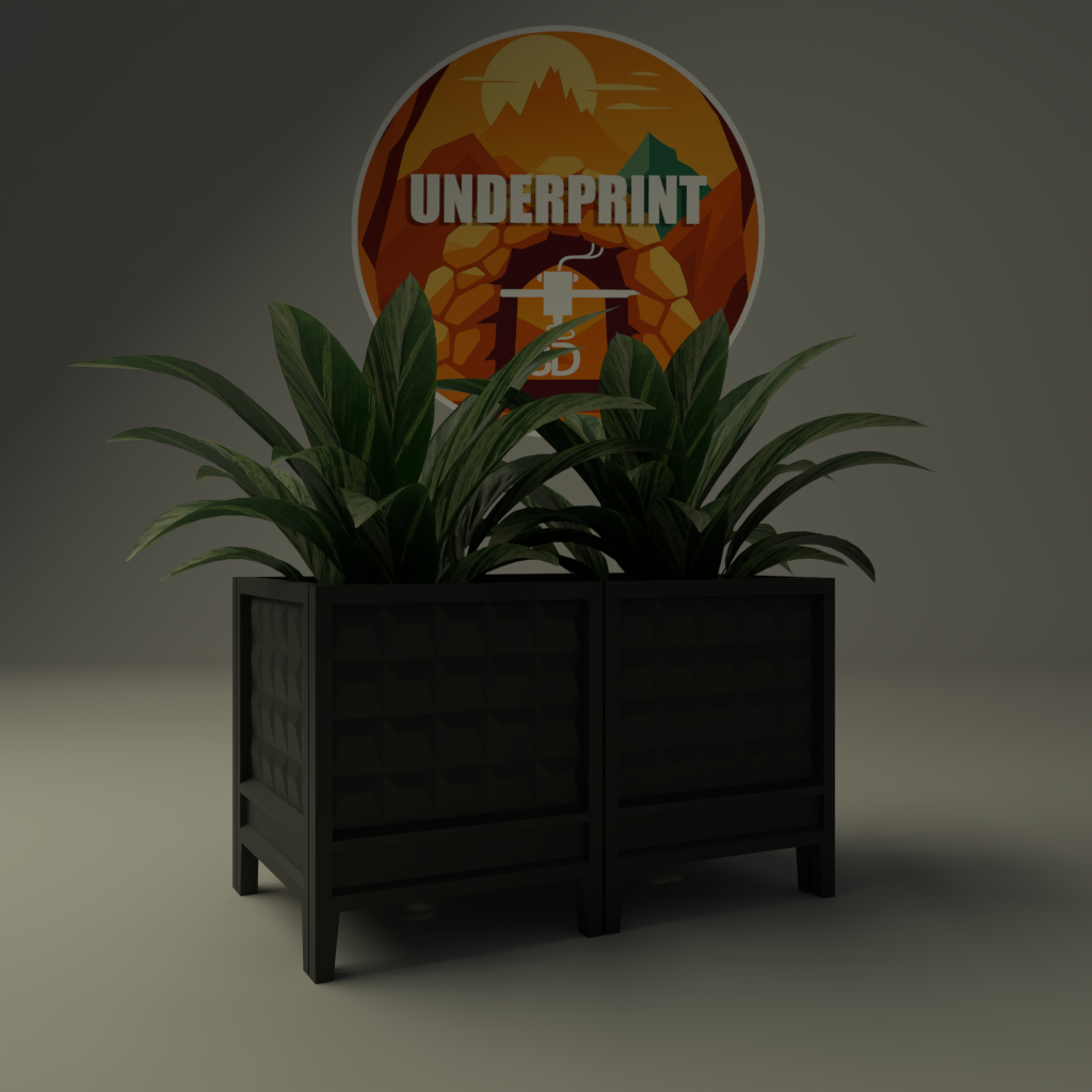 Cache-pots Carrés Style Japonais 2x1