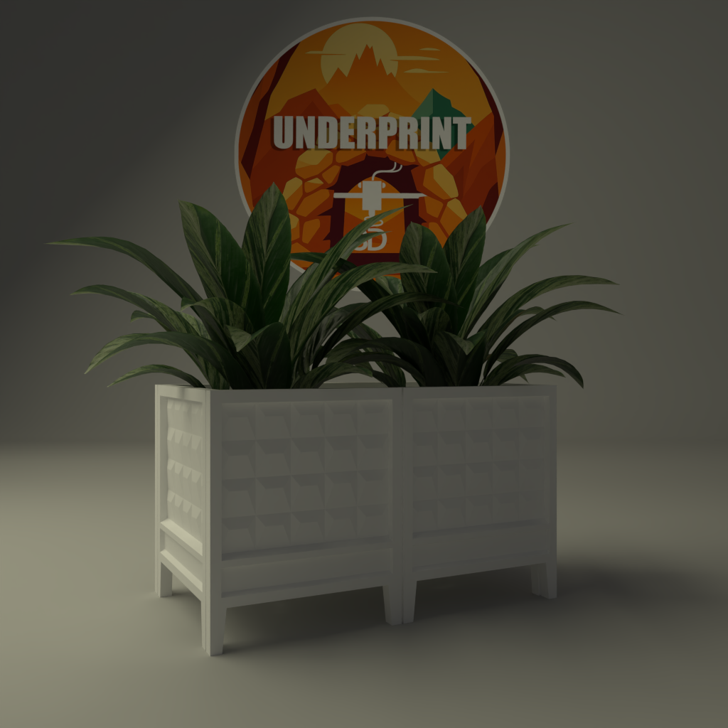 Cache-pots Carrés Style Japonais 2x1