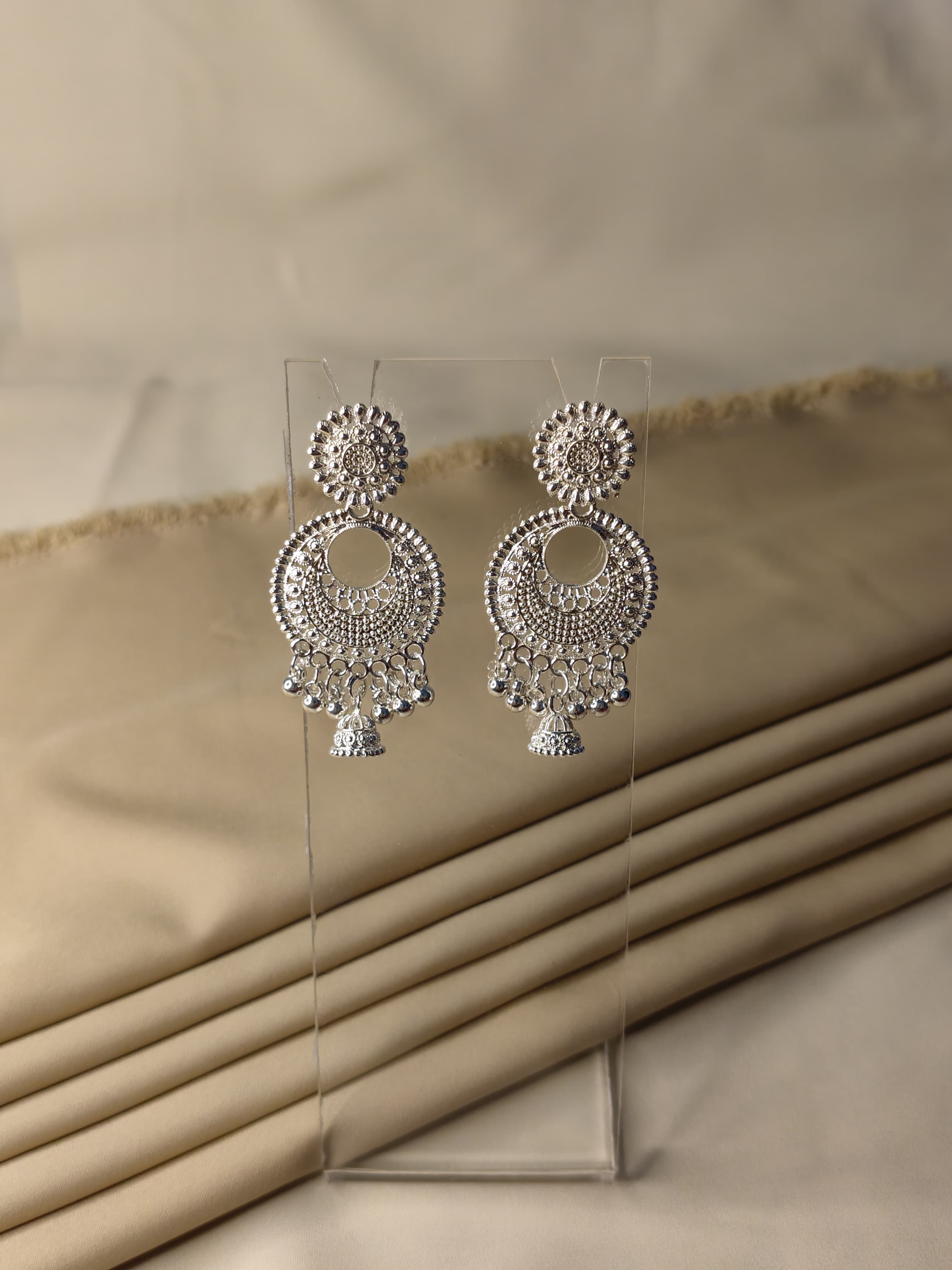 Elegant Silver Jhuma