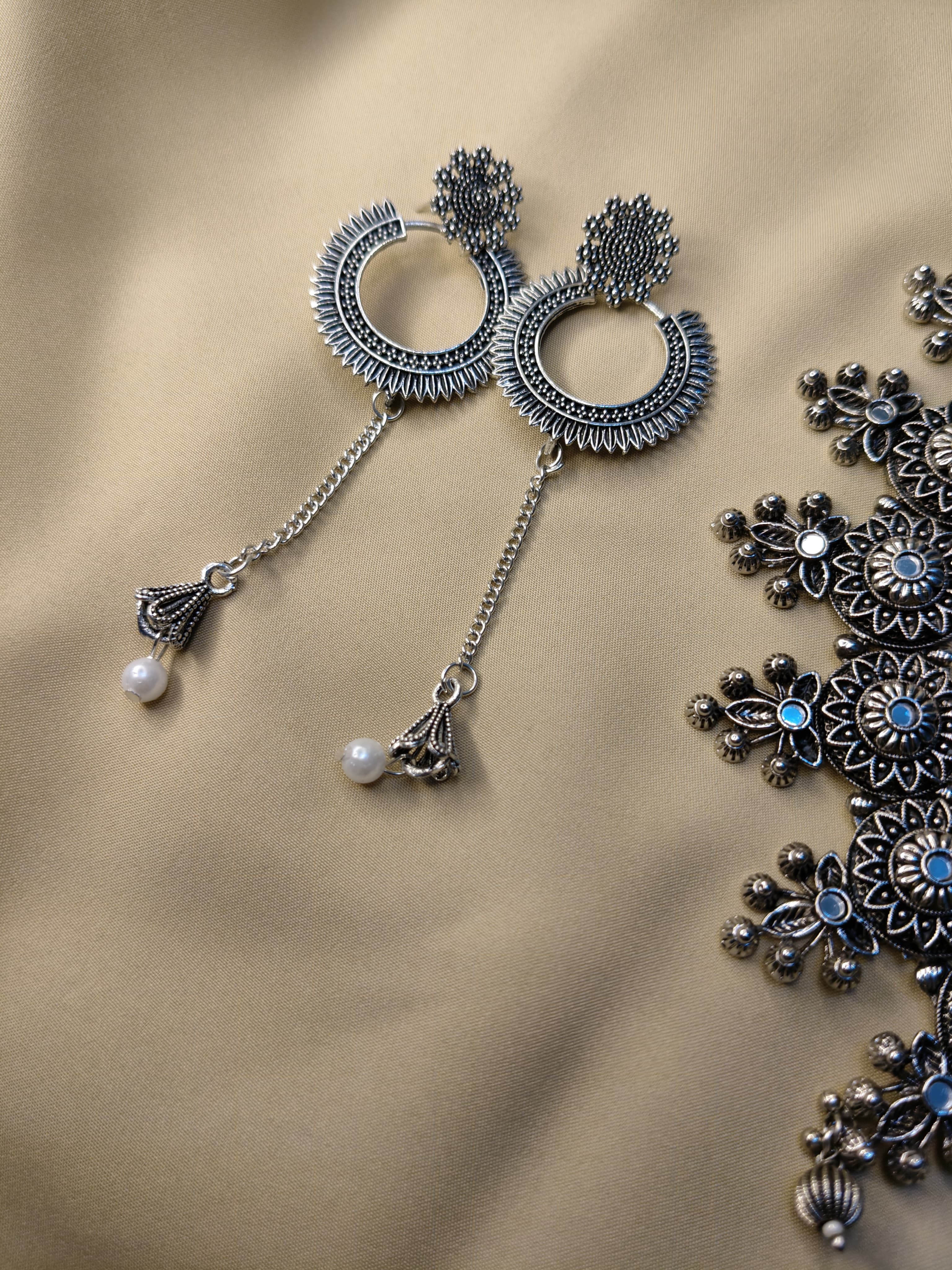 Elegant Silver Dangle Earrings