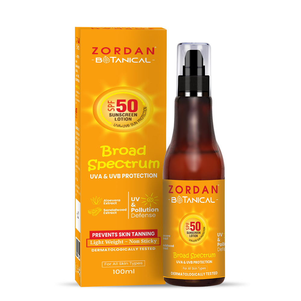 Zordan Botanical Broad Spectrum SPF 50 Sunscreen Lotion