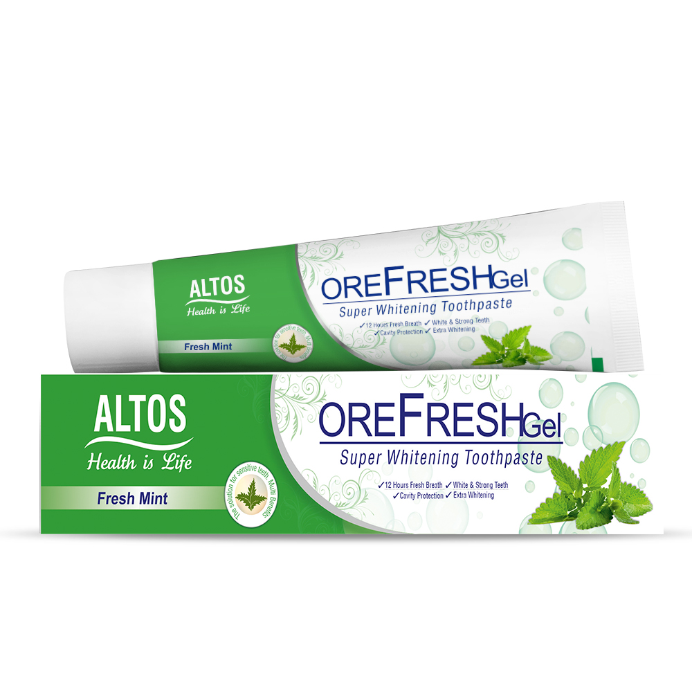 Altos ORE FRESH Gel Super Whitening Toothpaste