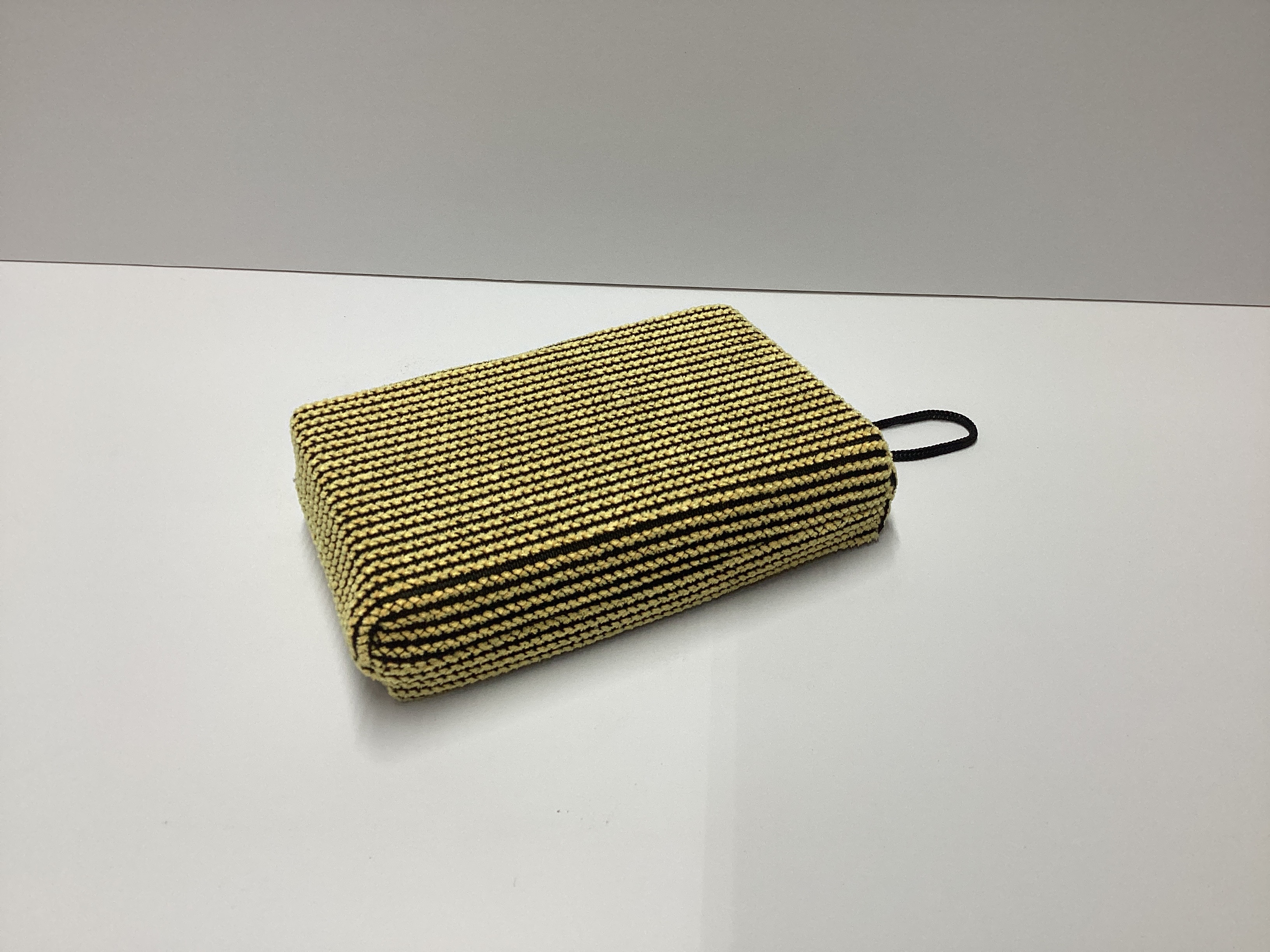 Handwoven striped pouch