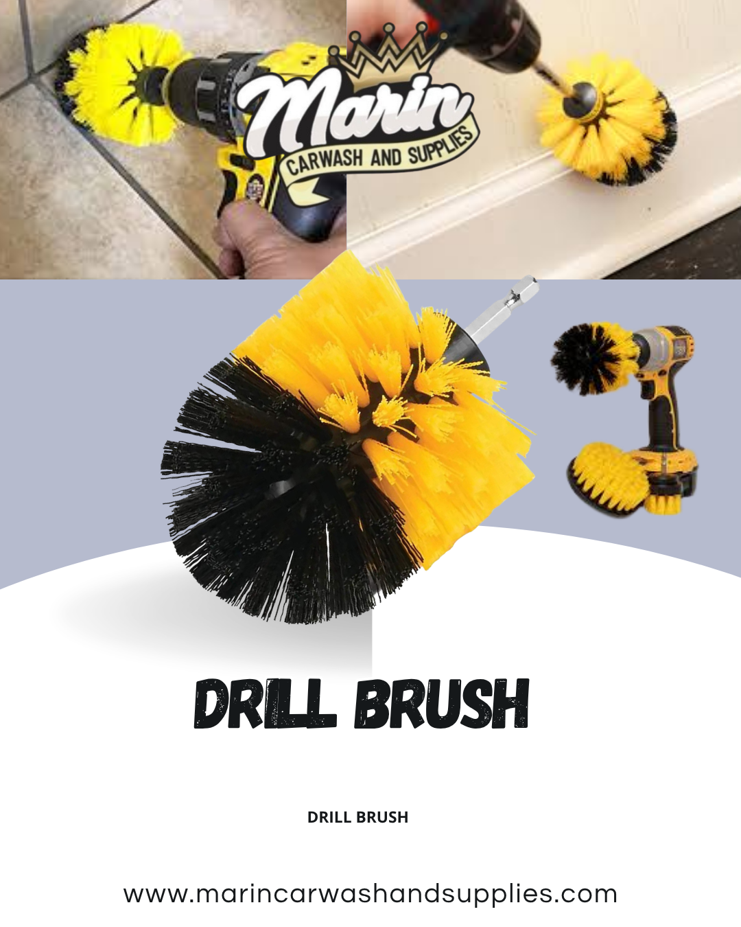 Drill brush 3-1/2''
