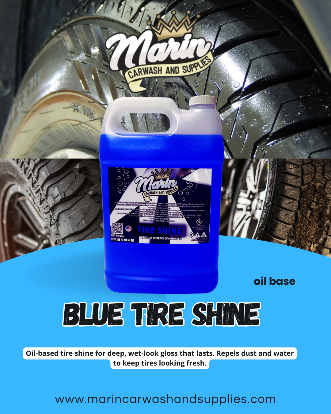 Blue Tire Shine