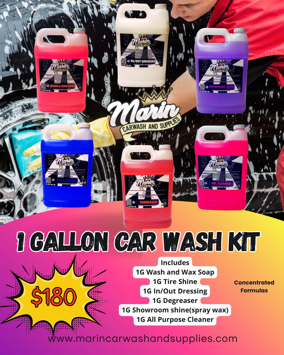 1 Gallon Car Wash Kit