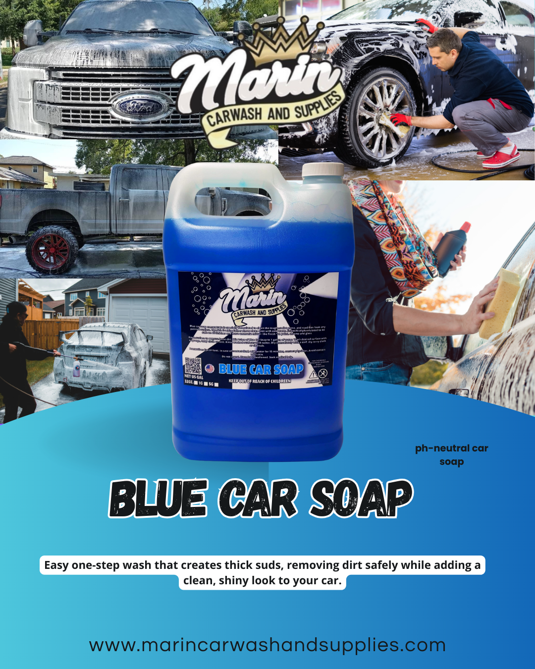 Blue Car Soap
