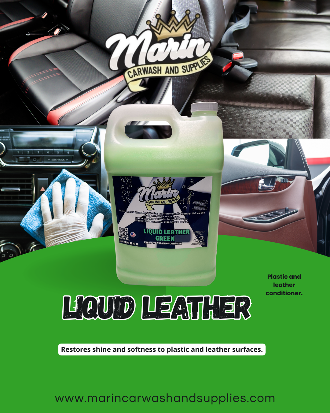 Green Liquid Leather 