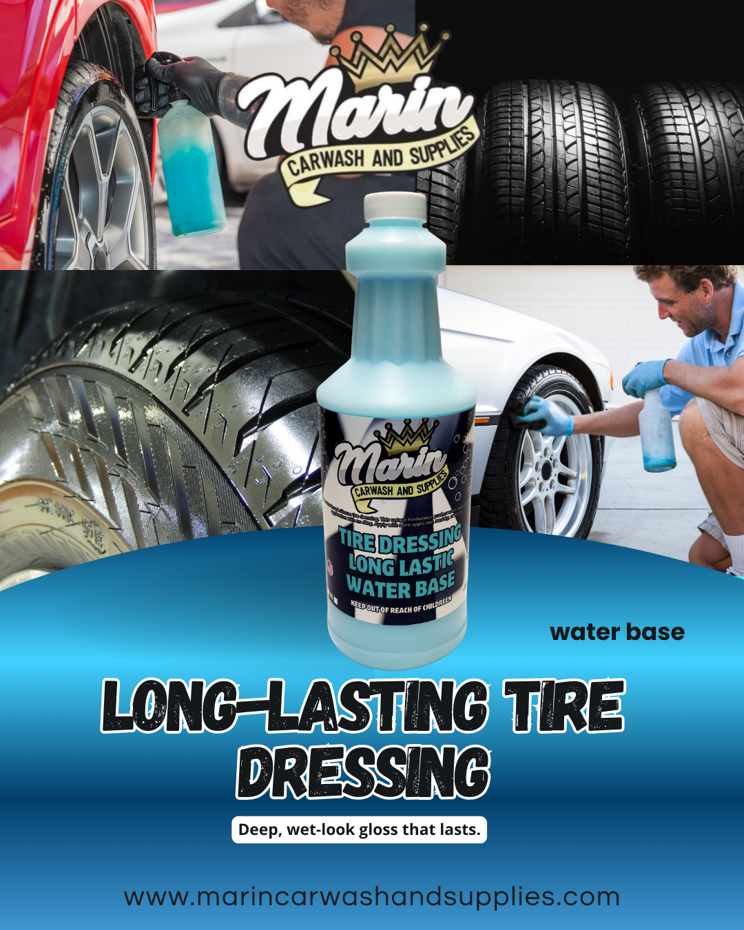 Tire Dressing Long Lasting Water Base