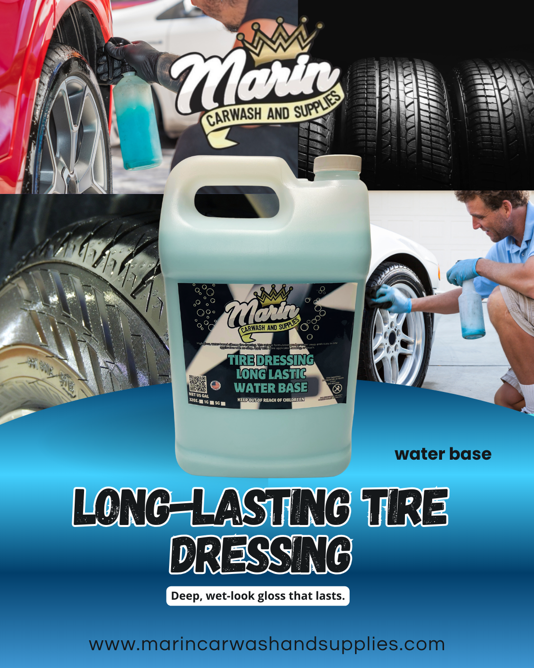 Tire Dressing Long Lasting Water Base