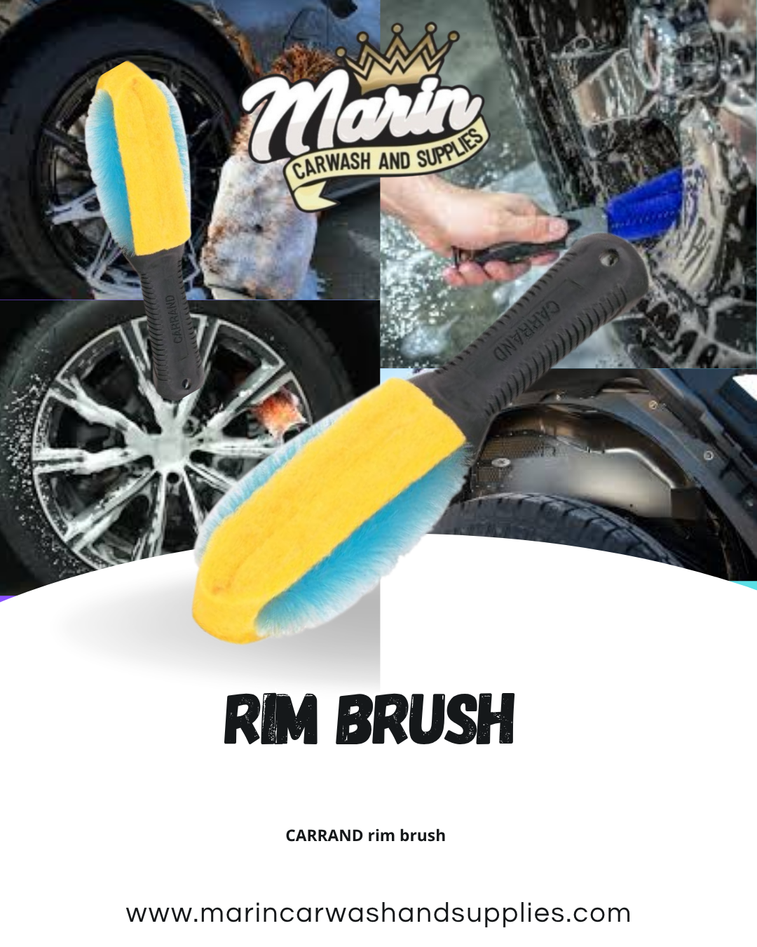 Brake dust brush