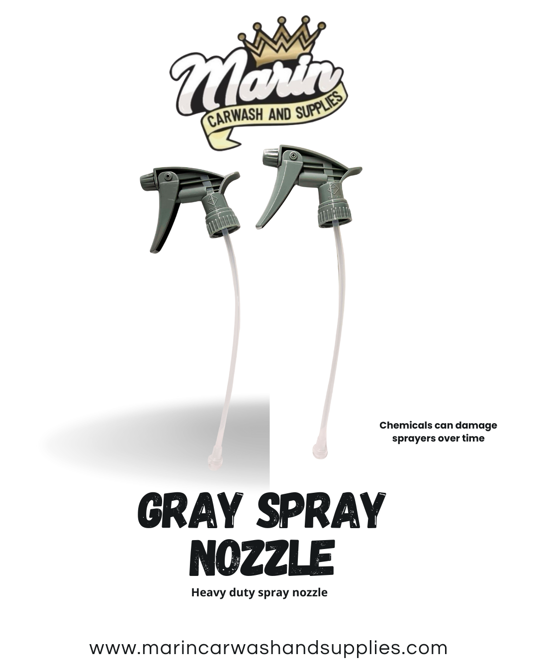 Gray Spray Bottle Triggers