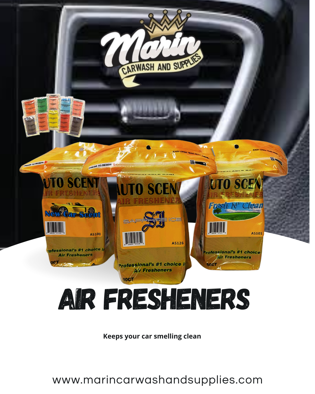 60 Pack Auto Scent Air Freshener
