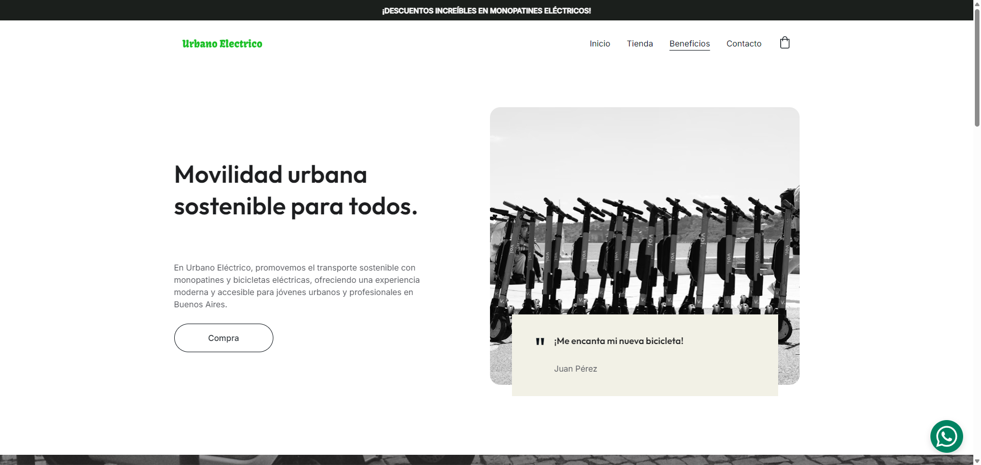 Urbano Eléctrico – Movilidad Urbana Sostenible