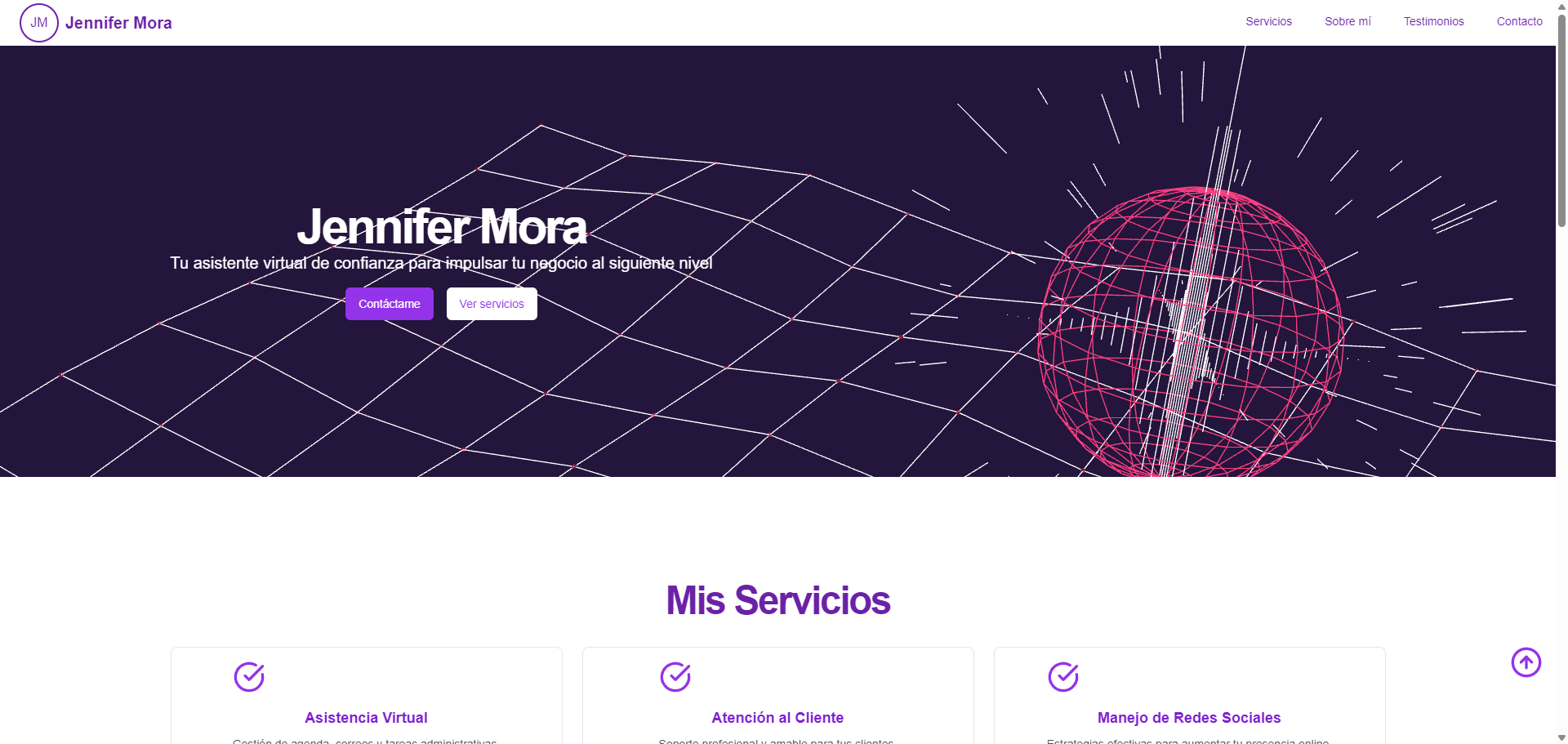 Asistente Virtual – Sitio Web Profesional