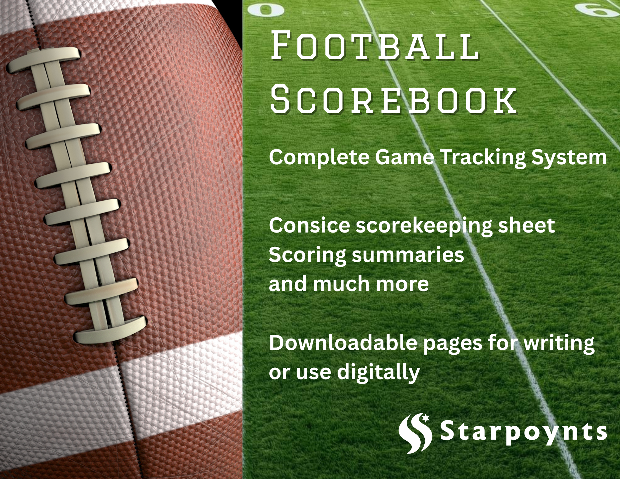 Starpoynts Football Scorebook