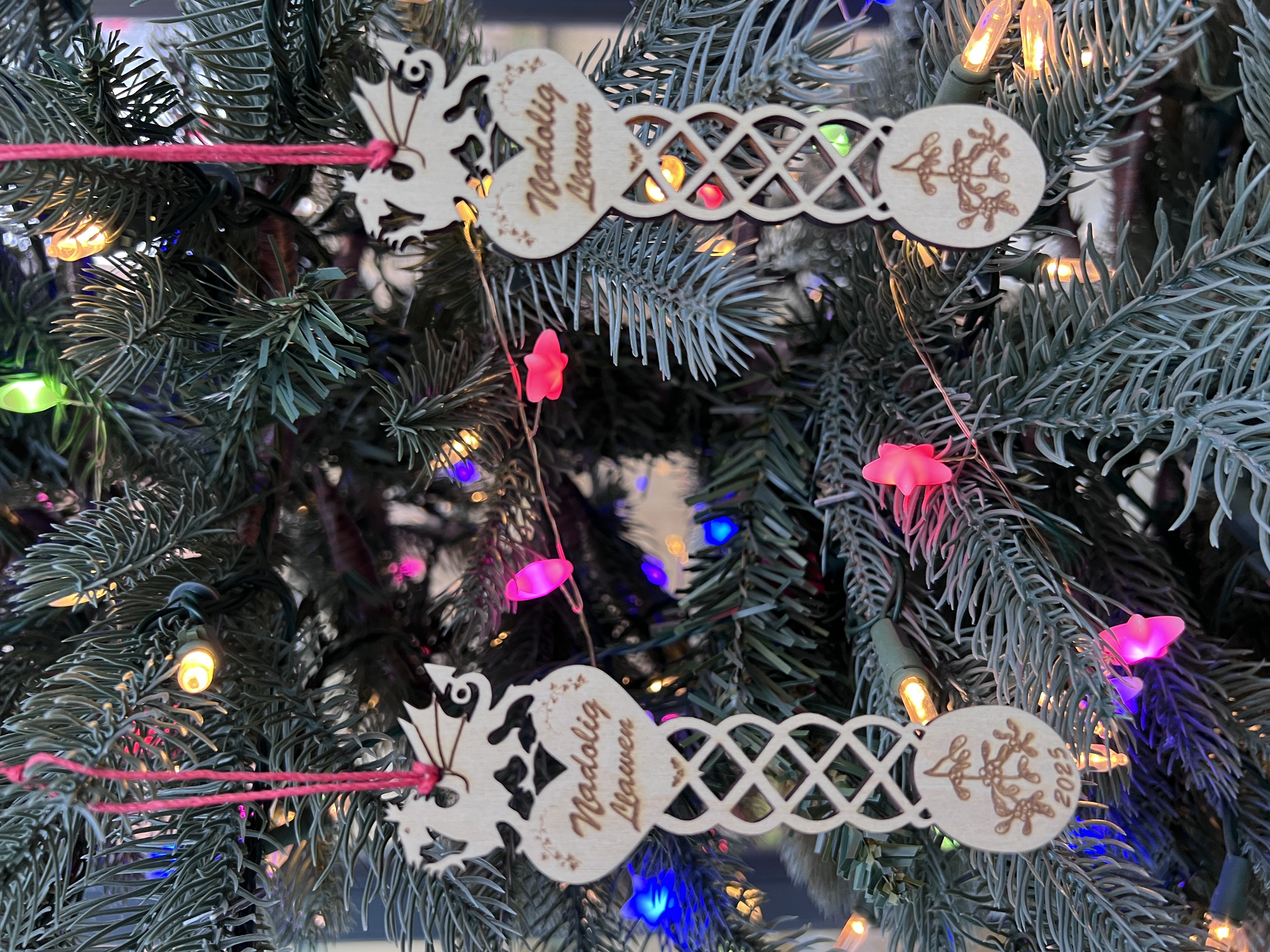 Addurn Coed Nadolig Llwy Caru | Love Spoon Christmas Tree Decoration