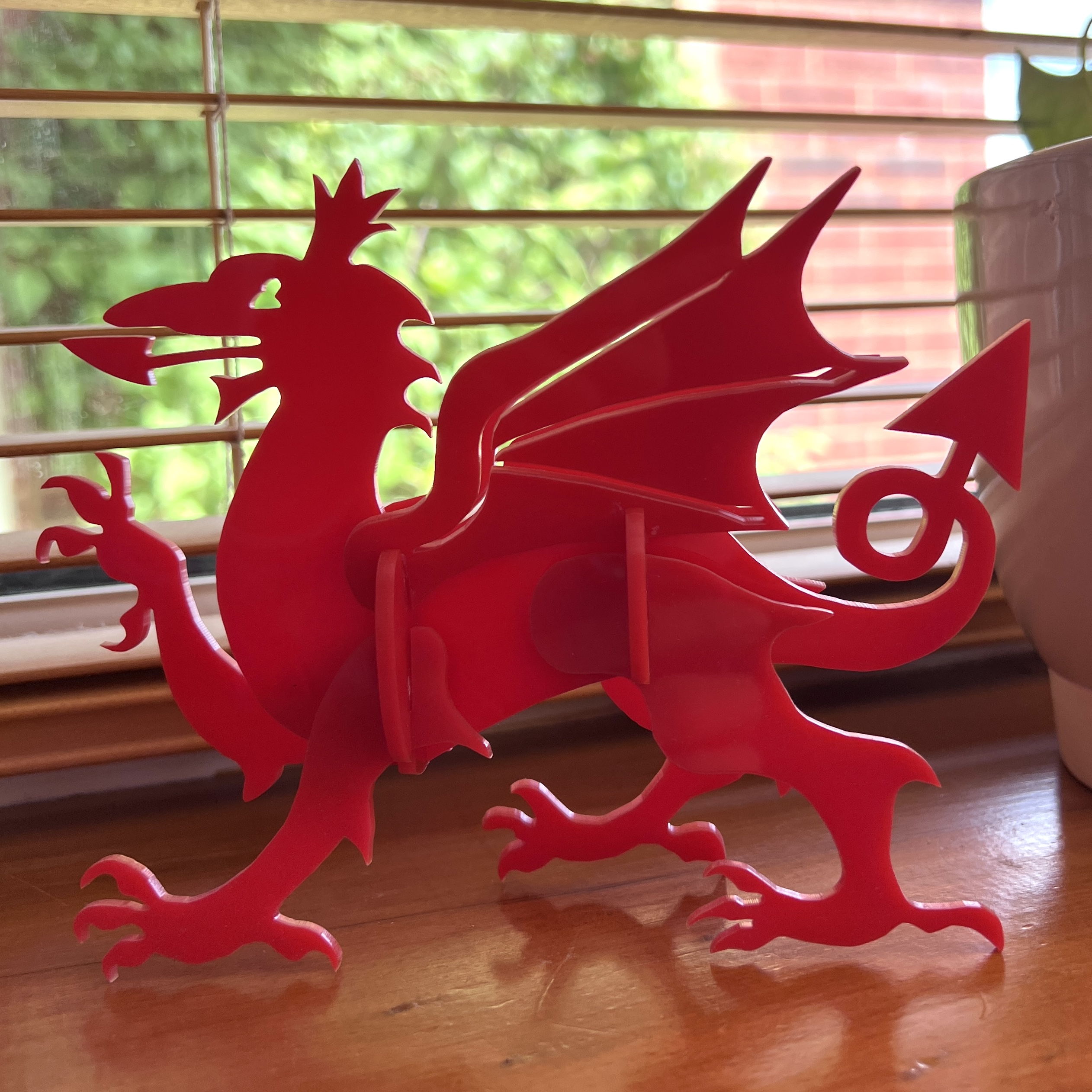 Draig Gymreig 3D Welsh Dragon