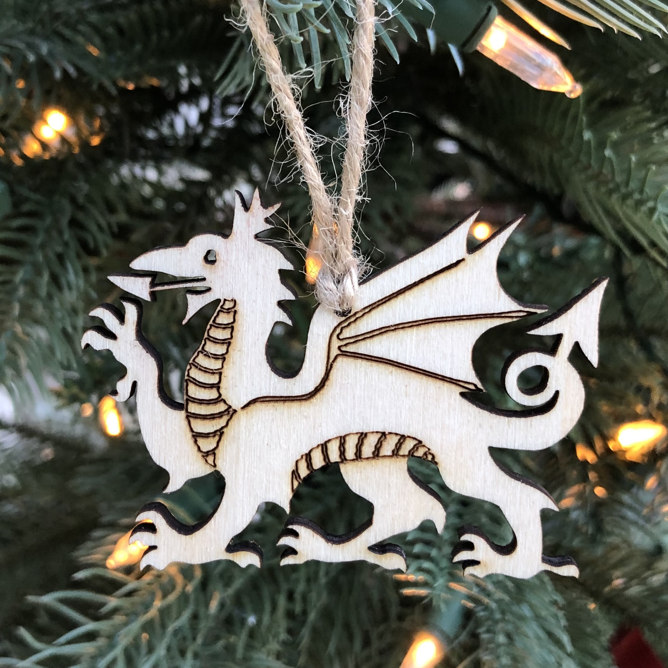 Wooden Dragon Decoration | Addurn Draig Pren