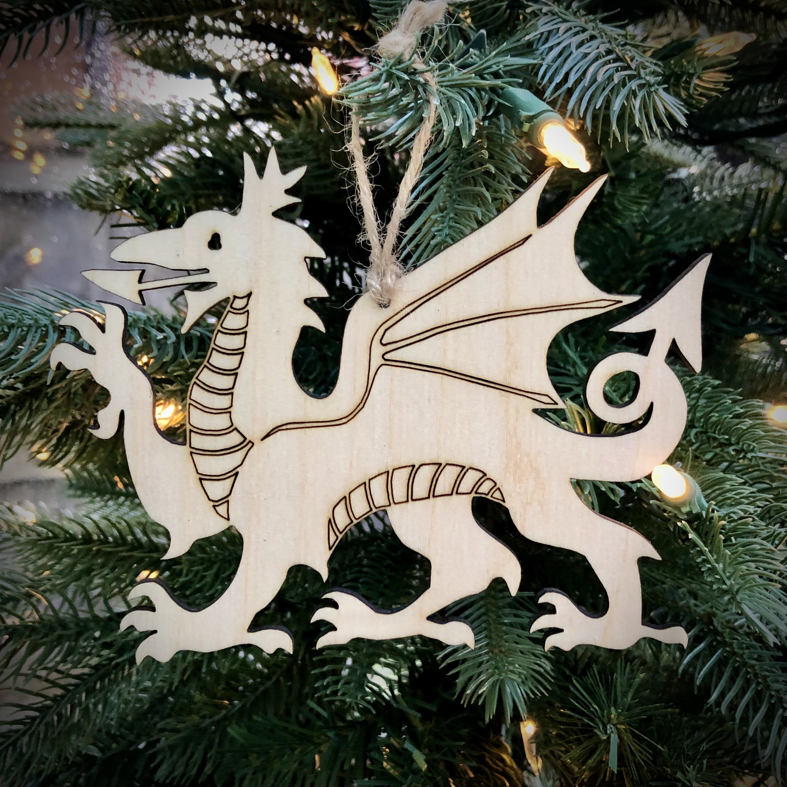 Wooden Dragon Decoration | Addurn Draig Pren