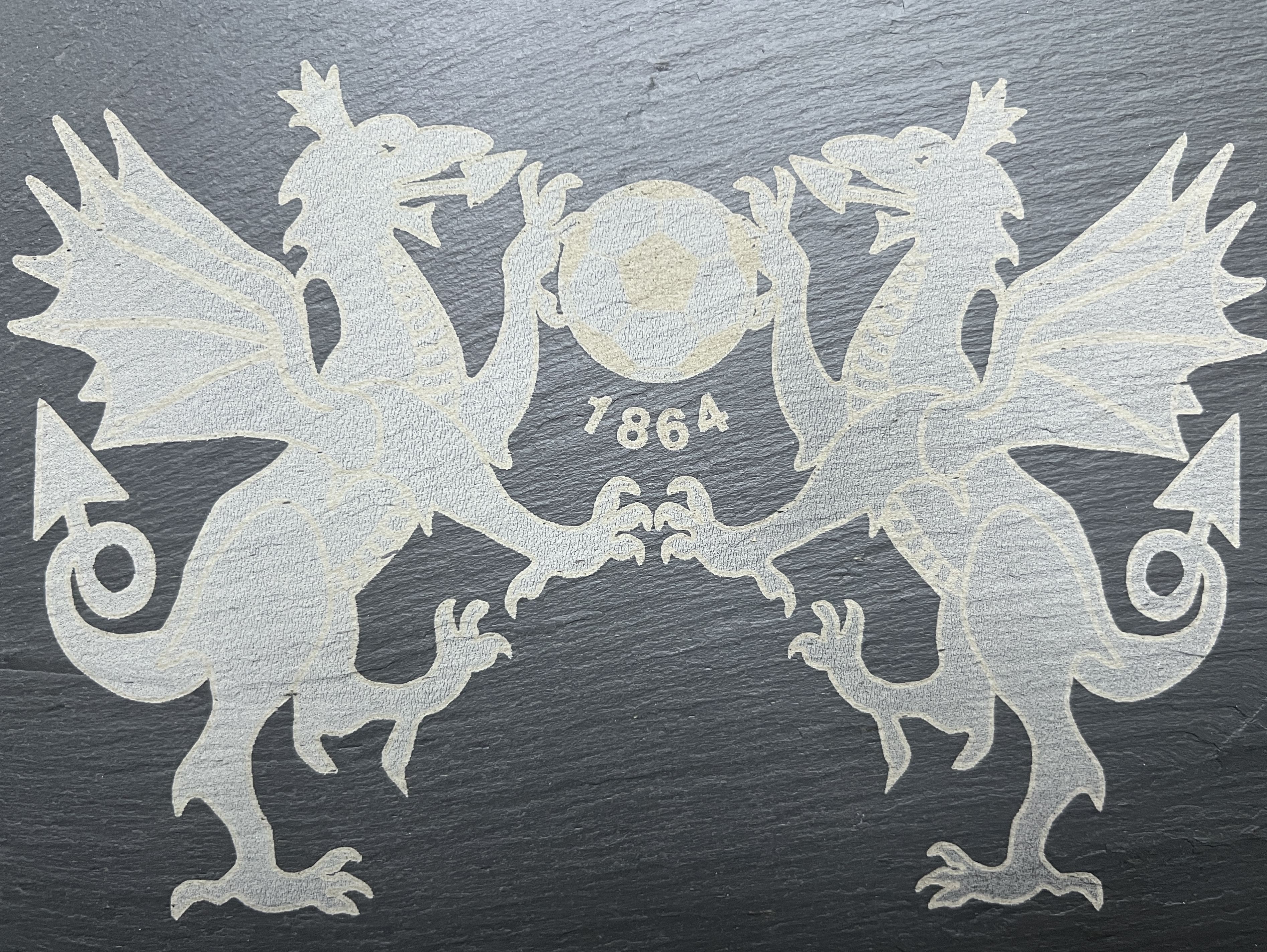 Mat Bwrdd  ‘Wrecsam yw’r Enw’ | ‘Wrexham is the Name’ Slate Place Mat