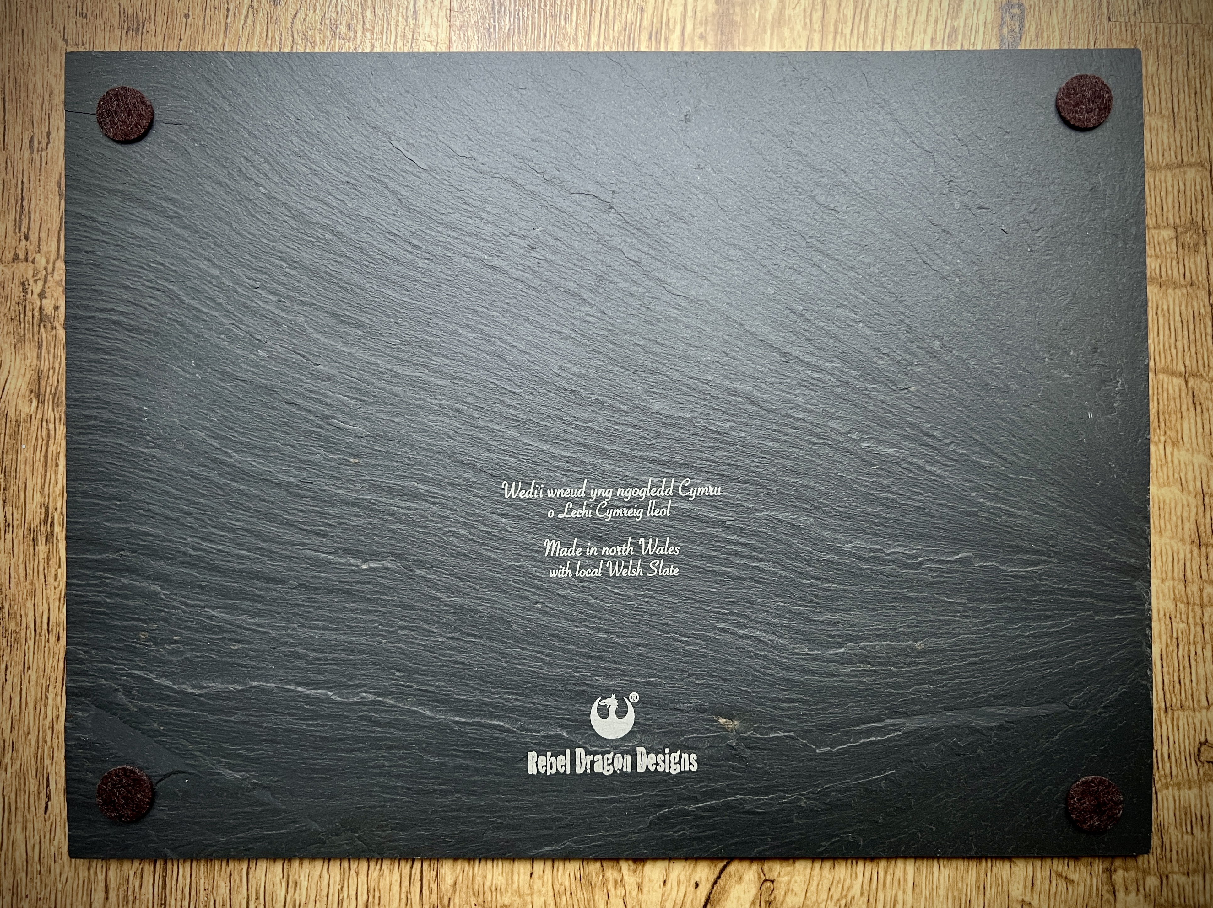 Mat Bwrdd  ‘Wrecsam yw’r Enw’ | ‘Wrexham is the Name’ Slate Place Mat