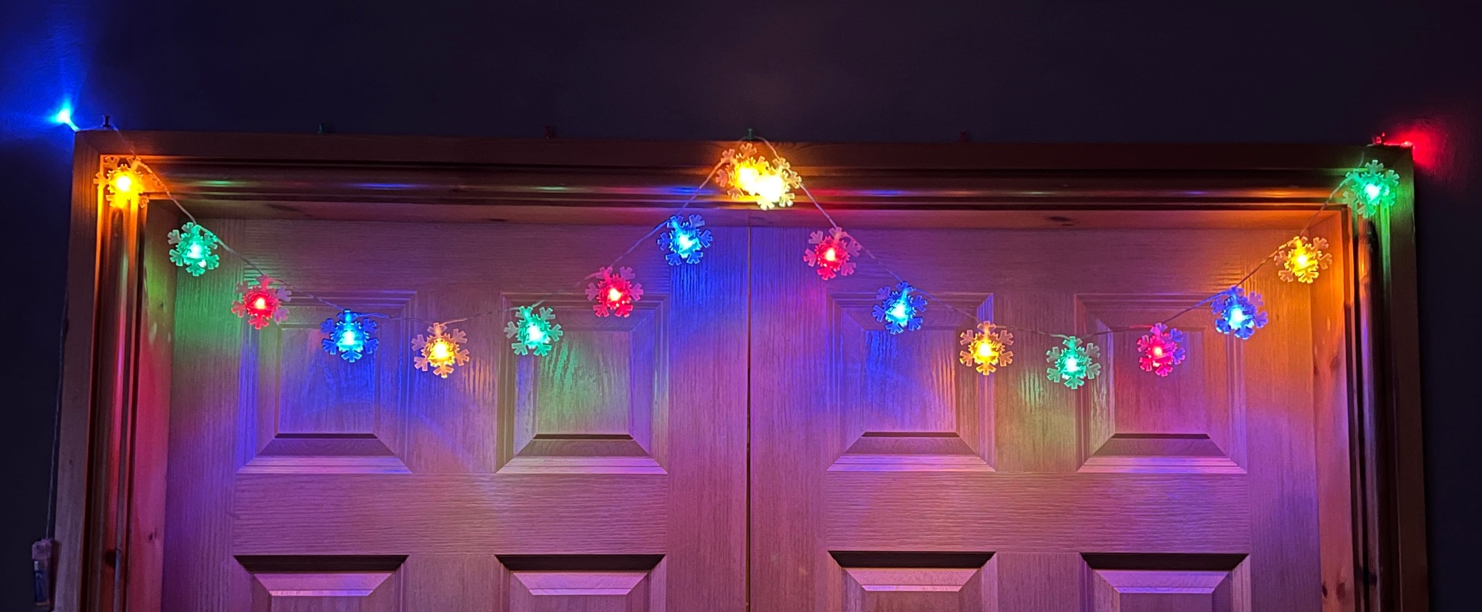 Set o Oleuadau Pluen Eira 'Nadolig Llawen' | Set of 'Nadolig Llawen' Snowflake Lights