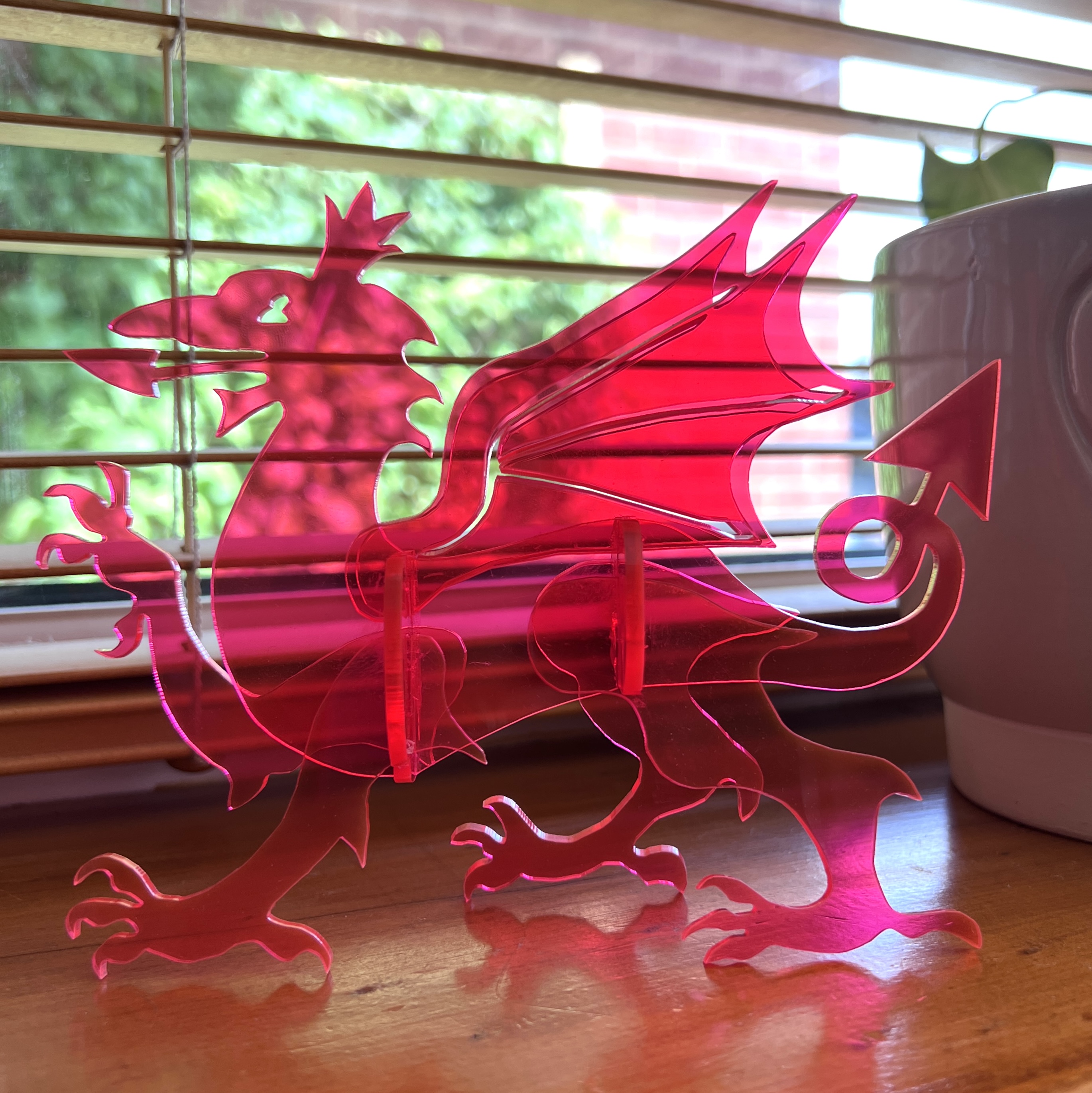 Draig Gymreig 3D Welsh Dragon