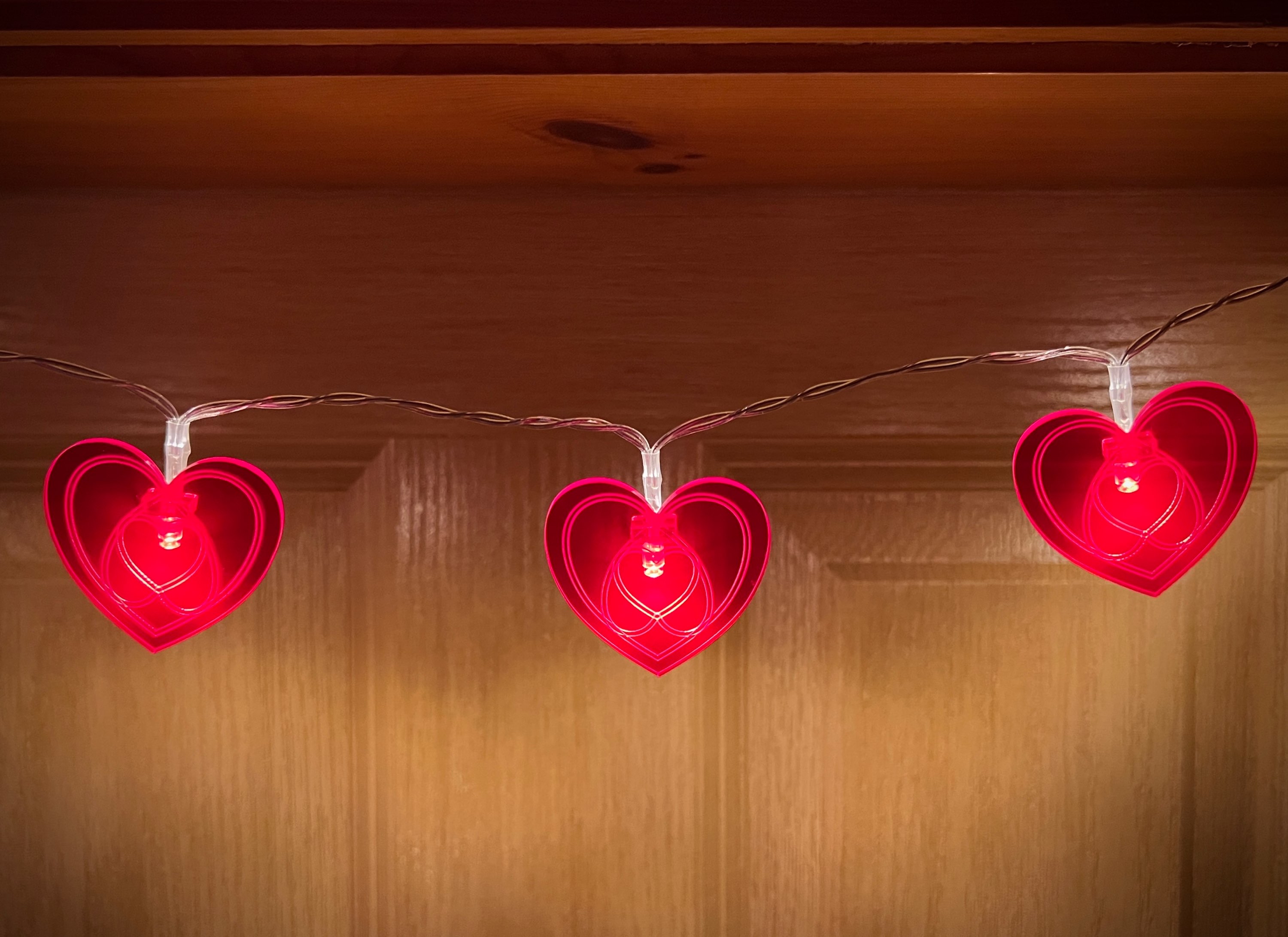 Goleuadau Calon Goch | Red Heart Lights