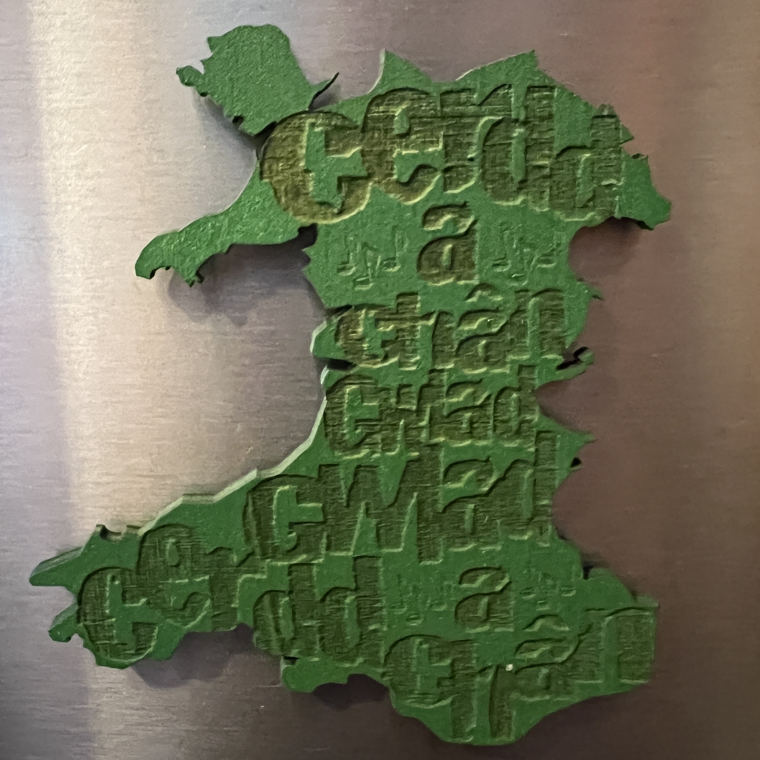 Magnet Oergell Gwlad Cerdd a Chân | ‘Land of Music and Song’ Fridge Magnet