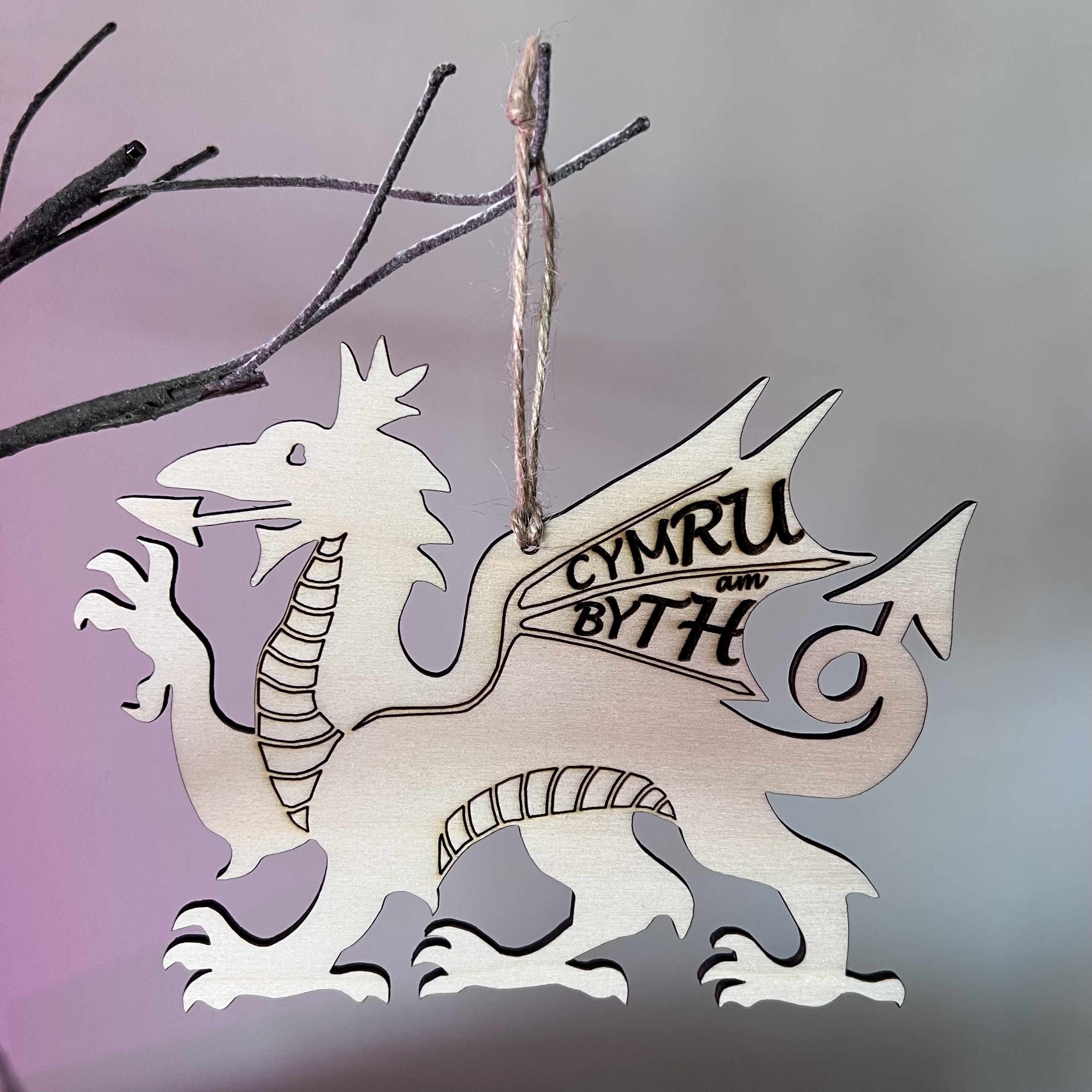 ‘Cymru am Byth’ Wooden Dragon | Draig Pren ‘Cymru am Byth’
