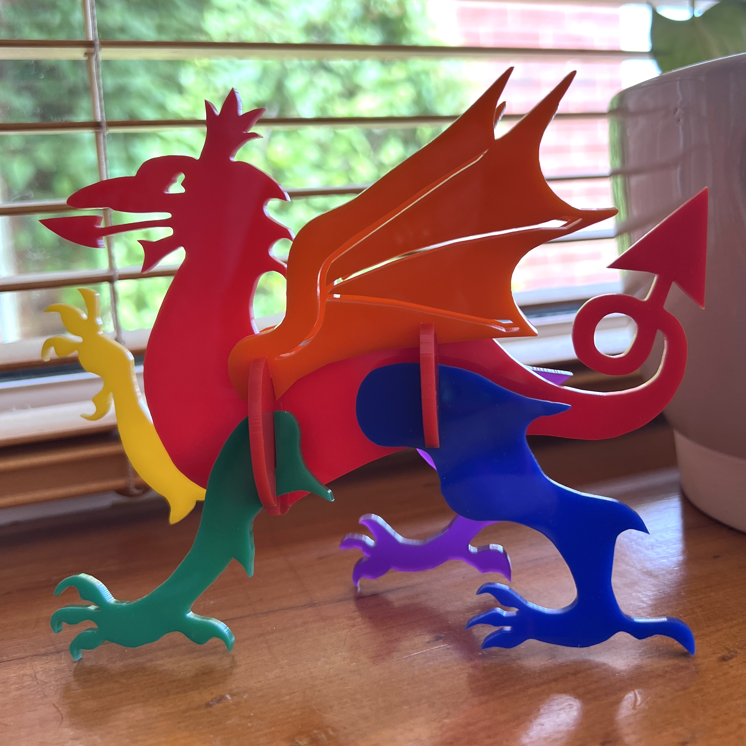 Draig Baner Balchder 3D | Pride Flag 3D Dragon