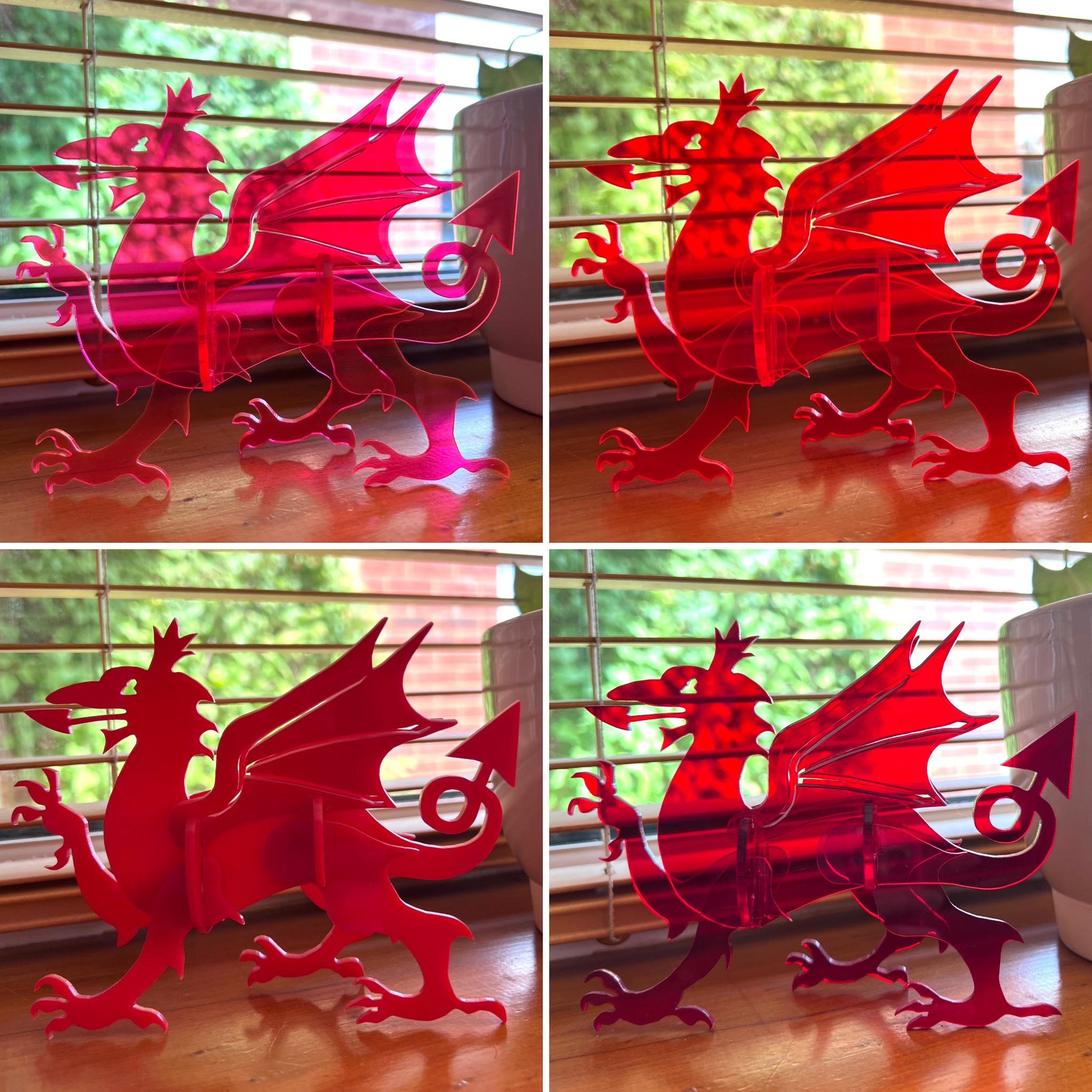 Draig Gymreig 3D Welsh Dragon