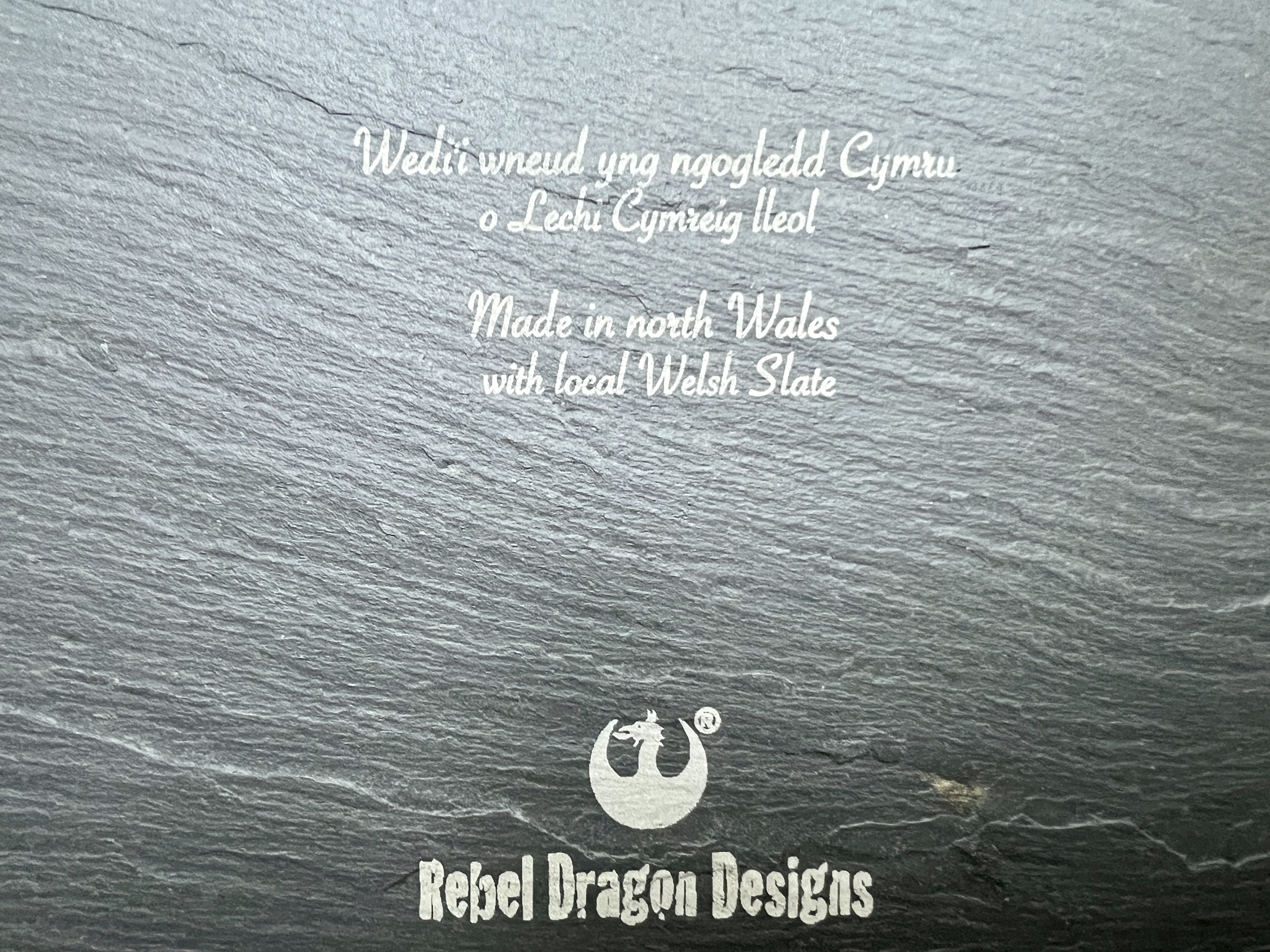 Mat Bwrdd  ‘Wrecsam yw’r Enw’ | ‘Wrexham is the Name’ Slate Place Mat