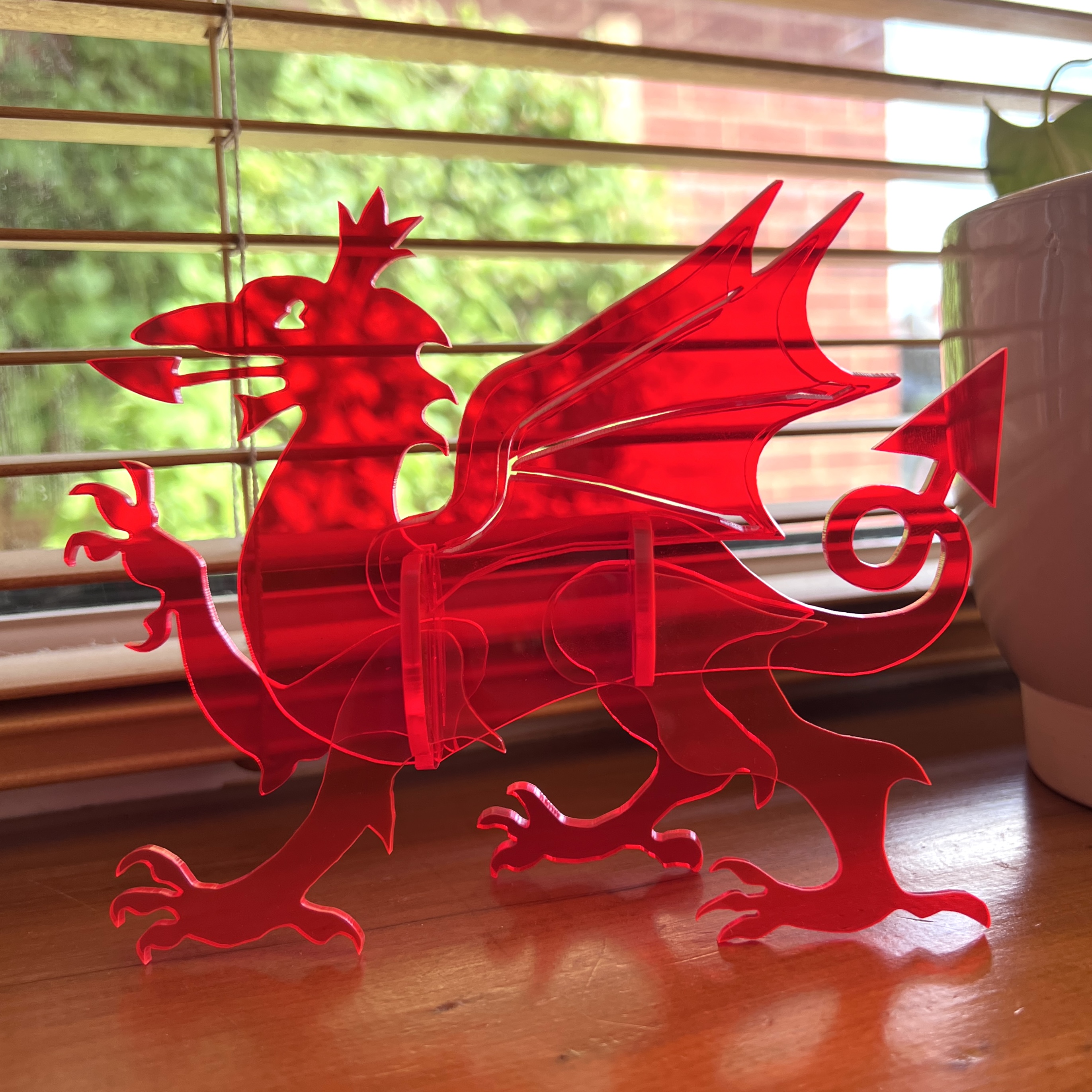Draig Gymreig 3D Welsh Dragon