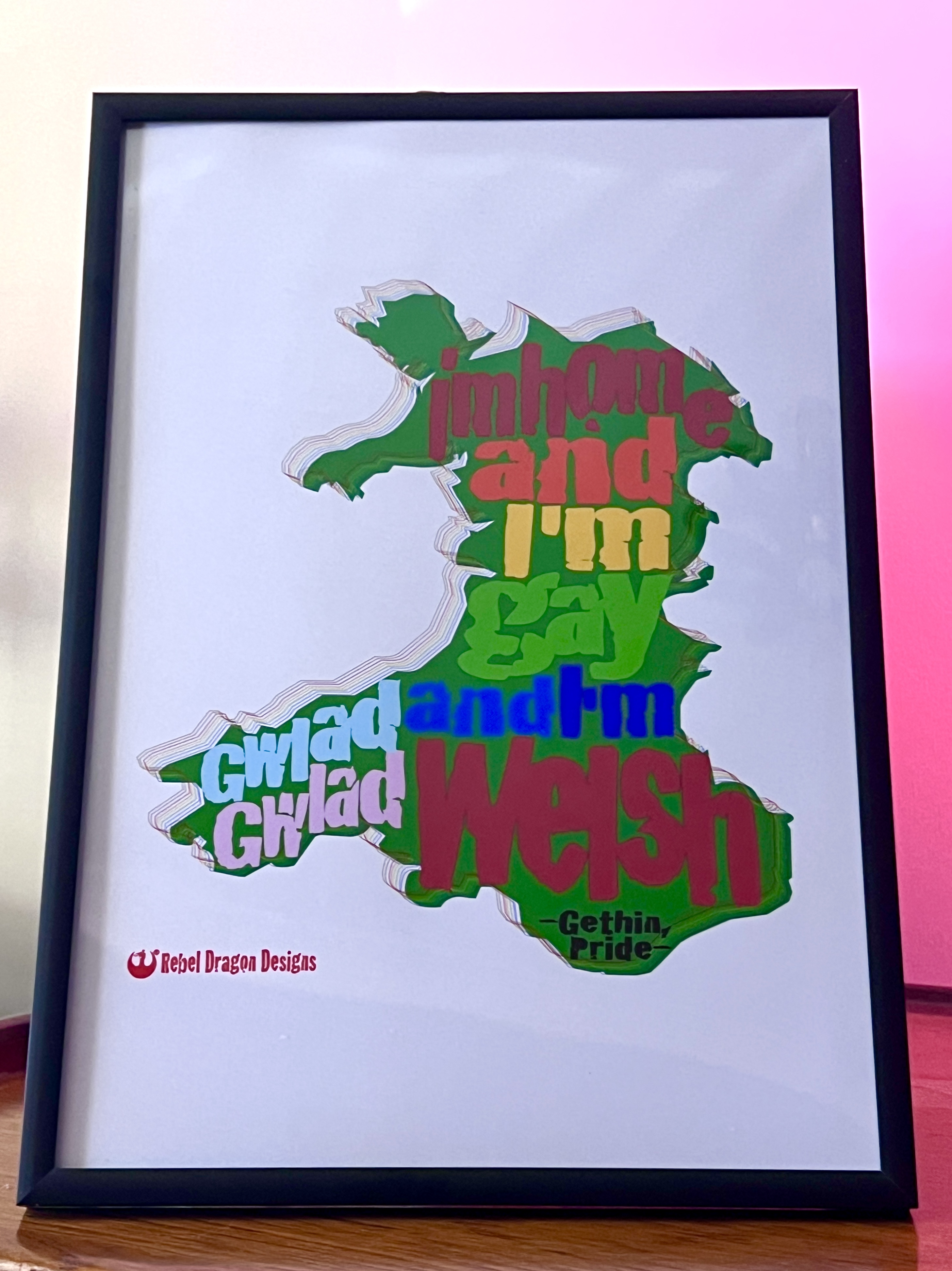 Print ‘Home, Gay and Welsh’ | ‘Home, Gay and Welsh’ Print