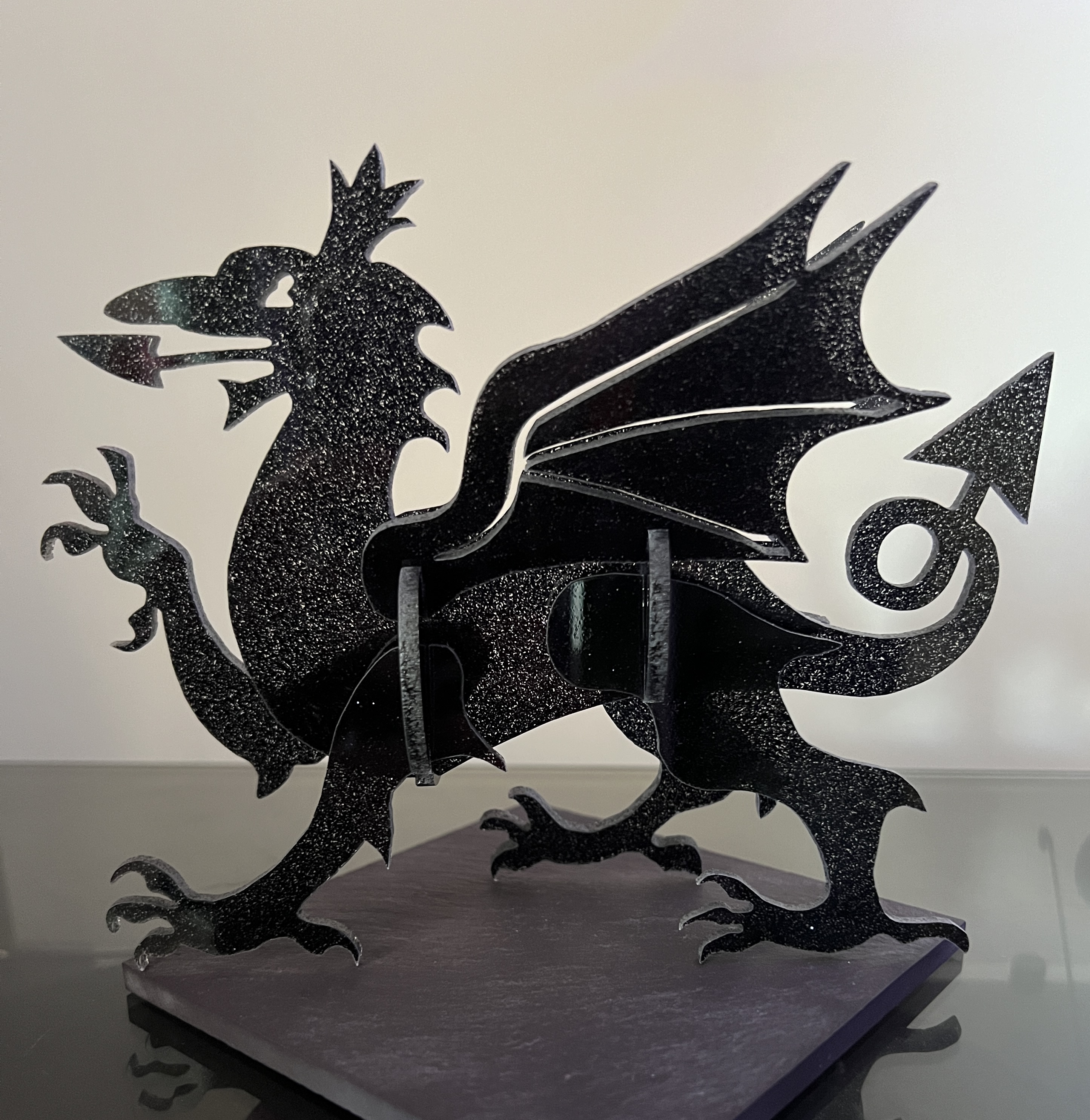  Draig Glitter 3D | 3D Glitter Dragon